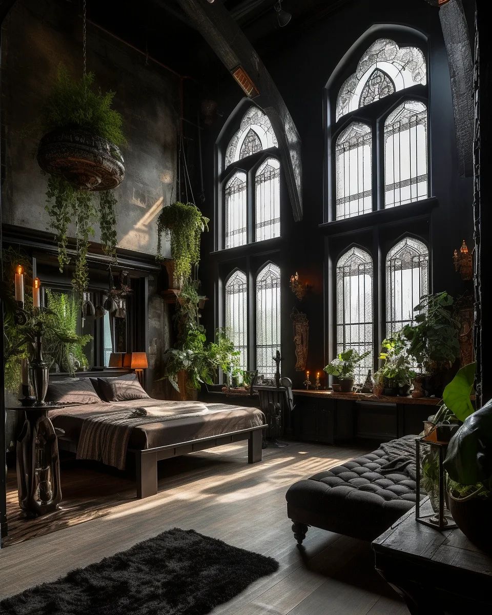 Gothic Elegance in Compact Spaces - Embrace the Dark Side of Apartment Living